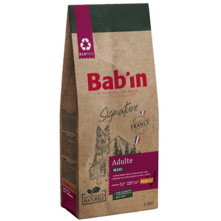 Bab'in Maxi Adulte Chien Poulet 12kg