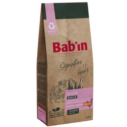Bab'in Medium Junior Chiot Poulet 12kg