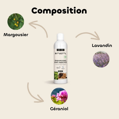 Biovetol Shampooing Anti-Insectes Chien & Chat 240ml