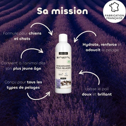 Biovetol Shampooing Tous Pelages Chien & Chat 240ml
