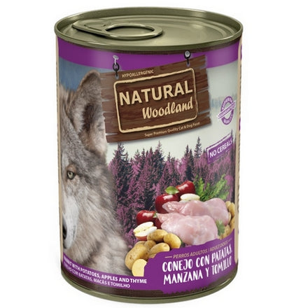 Natural Woodland Boîte GF Chien Lapin 400g