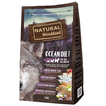 Natural Woodland Chien Ocean Diet Poisson Blanc Frais 2kg