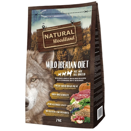 Natural Woodland Chien Wild Iberian Diet Sanglier Frais 2kg