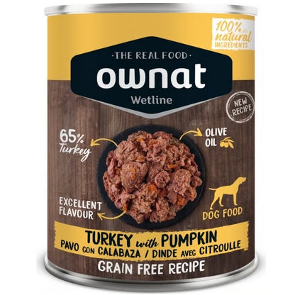 Ownat Boîte GF Chien Dinde & Citrouille 395g