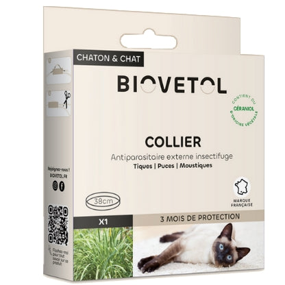 Biovetol Collier Antiparasitaire Chaton & Chat