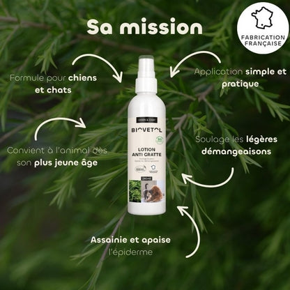 Biovetol Lotion Anti Gratte Chien & Chat 240 ml