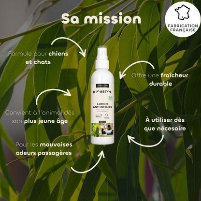 Biovetol Lotion Anti Odeurs Chien & Chat 240 ml