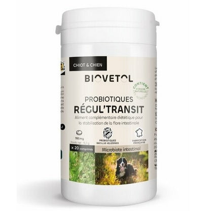 Biovetol Probiotiques Régul'Transit Chiot & Chien