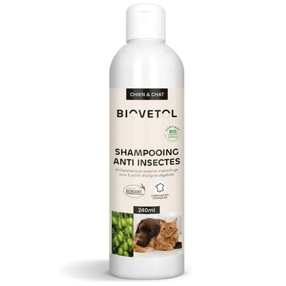 Biovetol Shampooing Anti-Insectes Chien & Chat 240ml