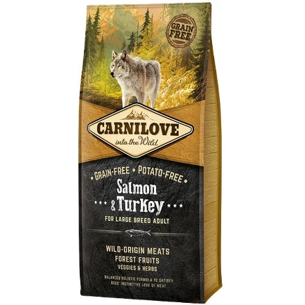 Carnilove Chien Adulte Grande Race Saumon Et Dinde 12kg