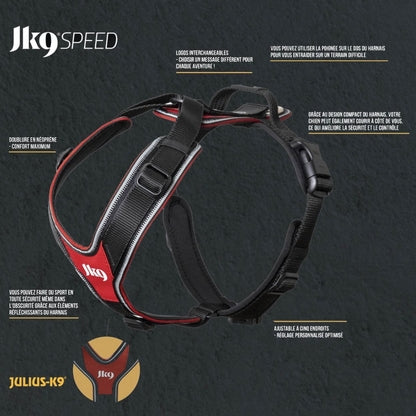 Harnais Speed Y Julius K9 Noir