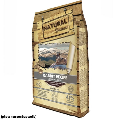 Natural Greatness Chien Adulte Lapin Light & Fit 15kg