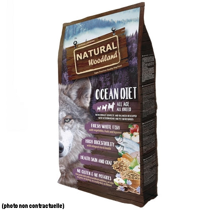 Natural Woodland Chien Ocean Diet Poisson Blanc Frais 15kg