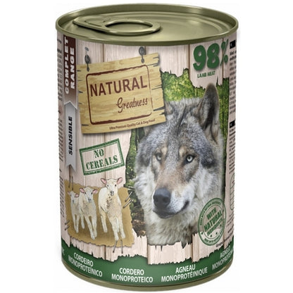 Natural Greatness Boîte GF Chien Monoprotéique Agneau 400g