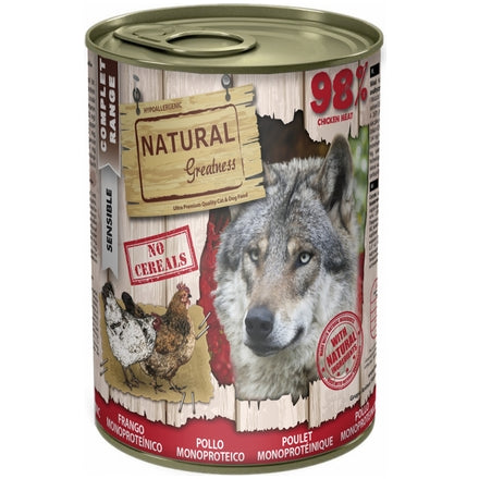 Natural Greatness Boîte GF Chien Monoprotéique Poulet 400g