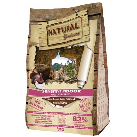 Natural Greatness Chat Adulte Sensitive Indoor 2kg