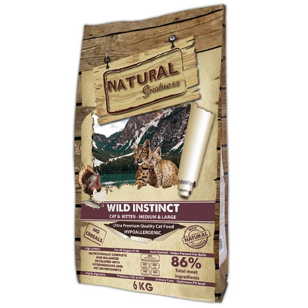 Natural Greatness Chaton & Chat Adulte Wild Instinct Medium & Large 6kg