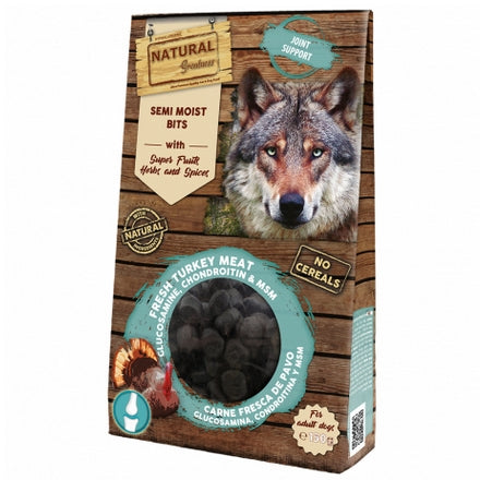 Natural Greatness GF Friandise Tendre Chien Dinde Fraîche, Glucosamine, Chondroïtine et MSM 35g