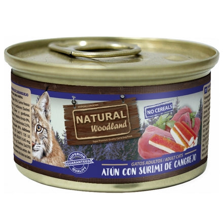 Natural Woodland Boîte GF Chat Thon 85g