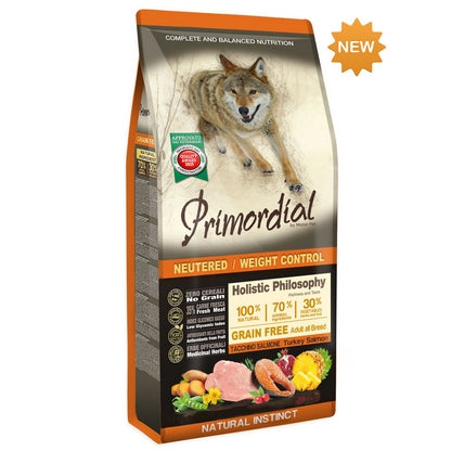 Primordial Dinde & Saumon Chien Stérilisé 12kg
