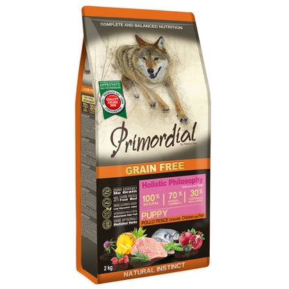 Primordial Poulet & Poisson De Mer Chiot 2kg