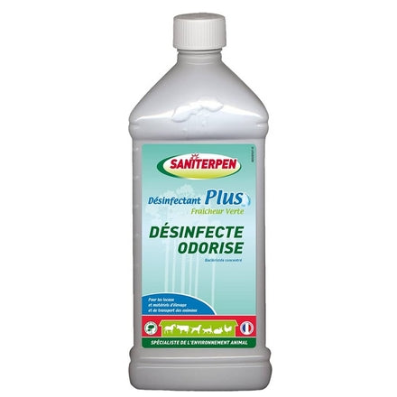 Saniterpen Désinfecte Odorise Fraîcheur Verte 1L